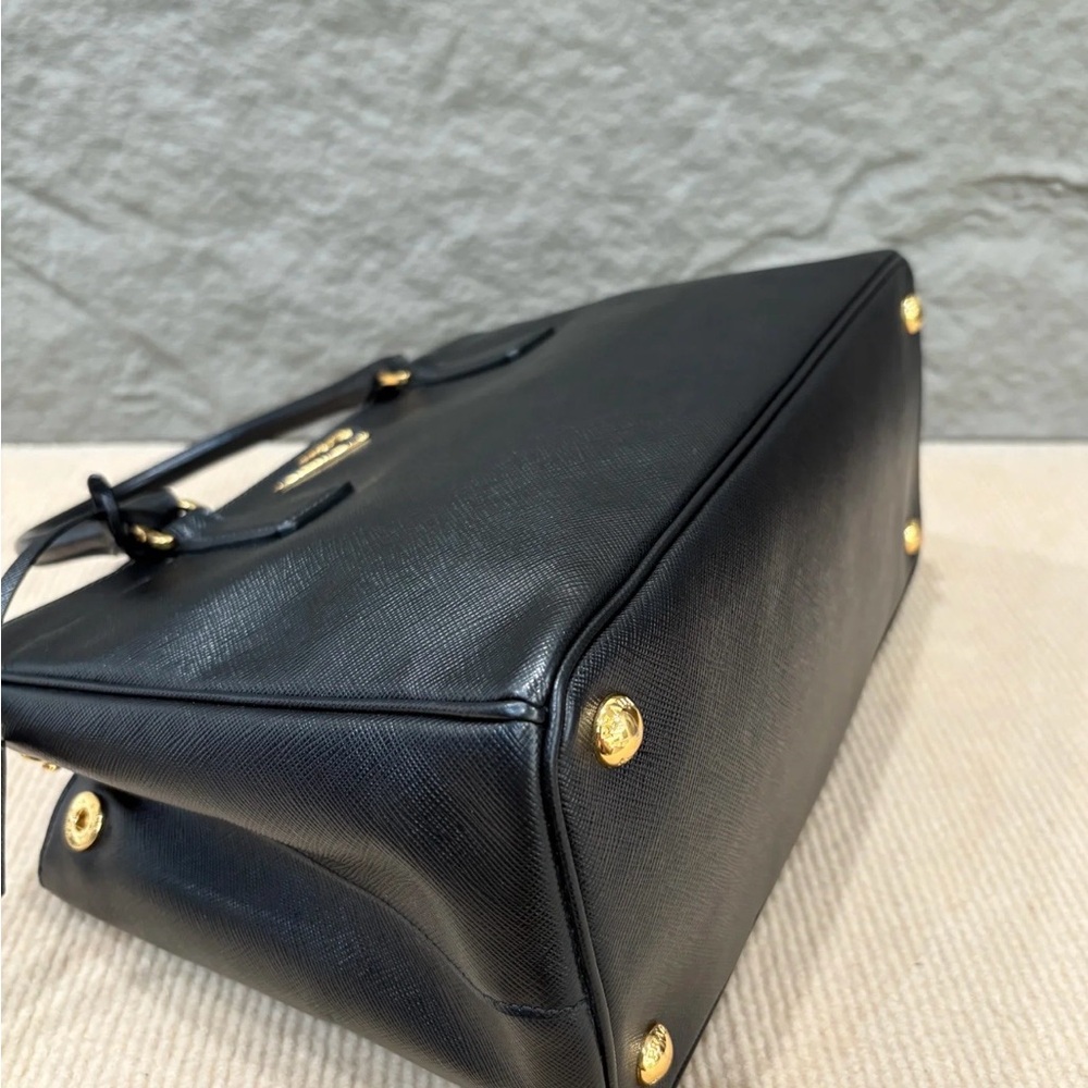 Prada Black Saffiano Leather Satchel - Picture 6 of 9